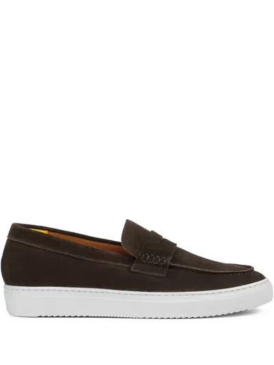 Doucal's Suede Loafers In Brown