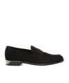 Doucal's Penny Adler Juke Loafer In Black