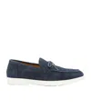 Doucal's Suede Loafers In Blue