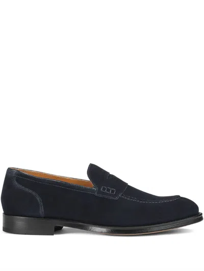 Doucal's Suede Loafers In Blue