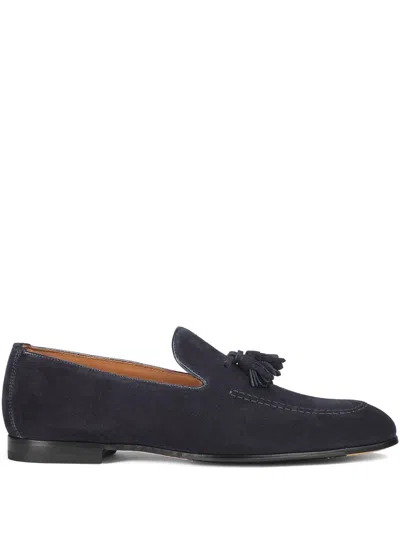 Doucal's Suede Loafers In Blue