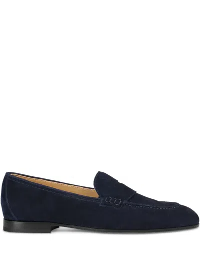 Doucal's Suede Loafers In Blue