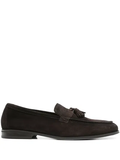 Doucal's Suede Loafers In Brown