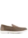 Doucal's Suede Loafers In Brown