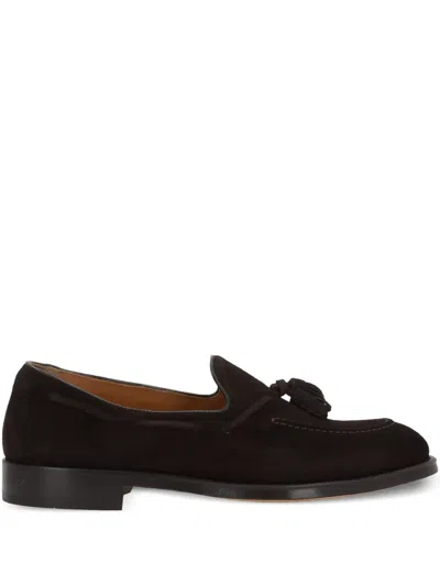Doucal's Suede Loafers In Brown