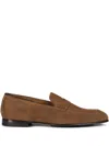 Doucal's Suede Loafers In Brown