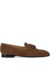 Doucal's Suede Loafers In Brown