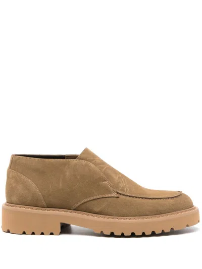 Doucal's Suede Loafers In Brown