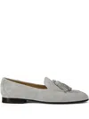 Doucal's Suede Loafers In Grey