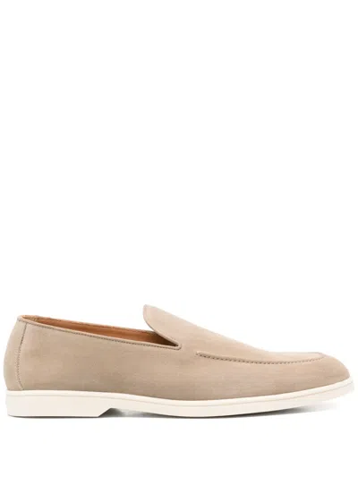 Doucal's Suede Loafers In Brown