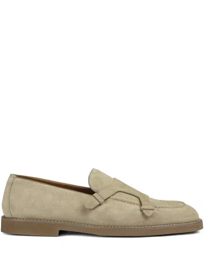 Doucal's Suede Loafers In Neutrals