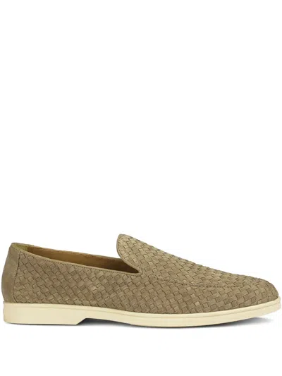 Doucal's Suede Loafers In Brown