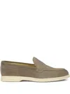 Doucal's Suede Loafers In Mud