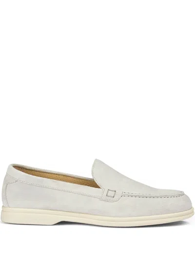 Doucal's Suede Loafers In Ice