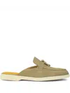 Doucal's Suede Mules In Camel