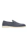 Doucal's Suede Loafers In Blue