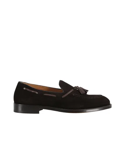 Doucal's Tassel Casual Shoes In Moro