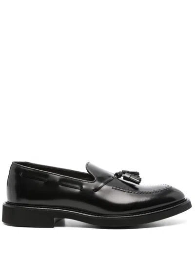 DOUCAL'S TASSEL-DETAIL LEATHER LOAFERS