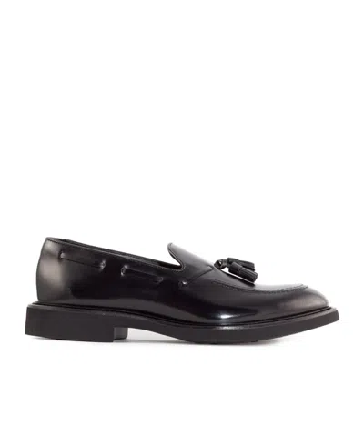 Doucal's Tassel-detail Leather Loafers In Black