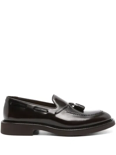 Doucal's Tassel-detail Leather Loafers In Multi