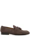 Doucal's Man Loafers Cocoa Size 12 Leather In Brown