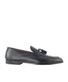 Doucal's Tassel-detailed Leather Loafers In Black