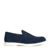 Doucal's Tempesta Suede Mocassino Adler Slip-on Loafers In Blue