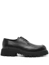 Doucal's X Neil Barrett Leather Derby Shoes In Black