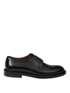 Doucal's Almond-toe Leather Derby Shoes In Black