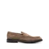 Doucal's Man Loafers Khaki Size 9 Leather