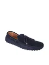 Doucal's Rubbers Blue Loafer In Blue