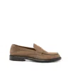 Doucal's Man Loafers Khaki Size 9 Leather In Multicolor