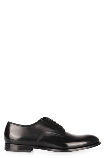 Doucal's Smooth Leather Lace-up Shoes In Multi