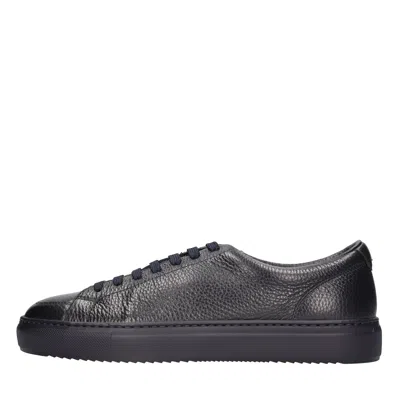 Doucal's Sneakers Blue In Black