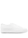 Doucal's White Leather Sneakers With Cushioned Insole In White
