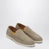 Doucal's Suede Leather Moccasin In Sand Color
