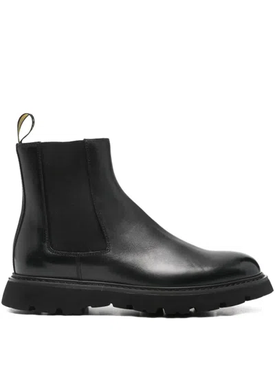 Doucal's 30mm Elasticated Lug-sole Chelsea Boots In Black