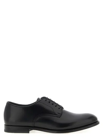 Doucal's 5 Fori Lace Up Shoes In Black