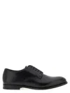 Doucal's Shiny Leather Loafers For Men In Black