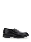 Doucal's Adler Black Slip-on Loafers In Smooth Leather Man In Multi