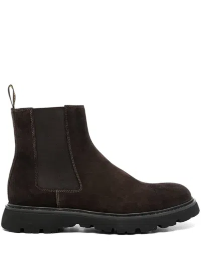 DOUCAL'S ANKLE BOOTS WITH SMOOTH COW LEATHER