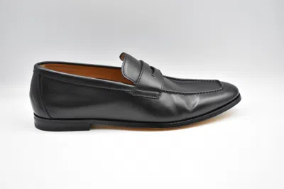 Doucal's Artisanal Moccasins For Men In Black