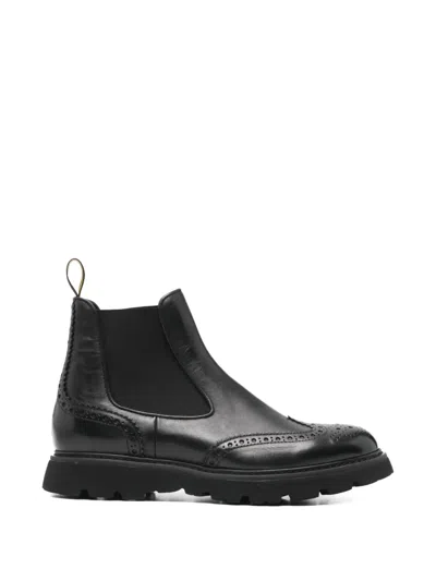 Doucal's Man Ankle Boots Black Size 8.5 Leather