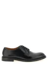 Doucal's Black Solid Lace Up Shoes In Black