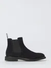 Doucal's Man Ankle Boots Black Size 9.5 Leather In Blue