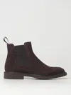 Doucal's Side-panel Suede Ankle Boots In Dark