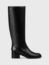 Doucal's Block-heel Leather Boots In Black