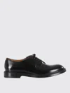 Doucal's Brushed Leather Derby Lace-up Shoes In Black