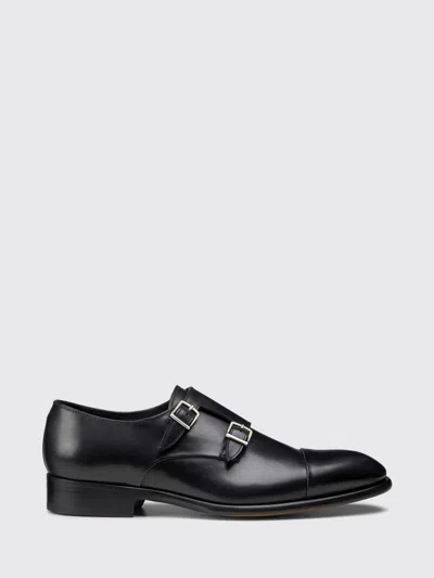 Doucal's Double-buckle Monk Shoes In Animal Print