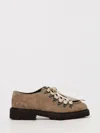 Doucal's Parabout Suede Lace-up Shoe With Hooks In Brown